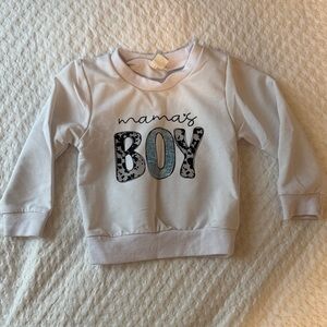 Mama's Boy Graphic Sweatshirt for Kids - Light Blue